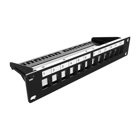 panel de parcheo modular sin equipar keystone-10" 1u