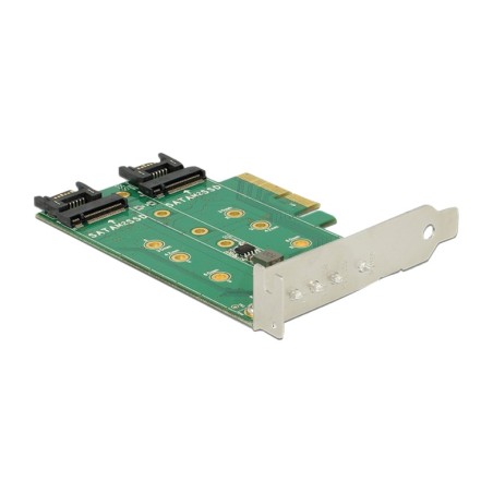 pcie card for three m.2 nvme and sata ssds x4 89518