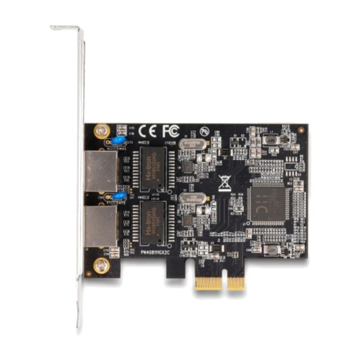 DELOCK Tarjeta de xarxa PCIe amb 2 ports RJ45