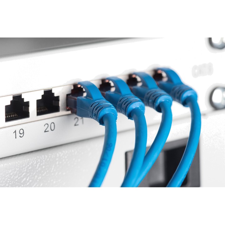 DIGITUS Geschirmtes Patchpanel CAT6 19" 1U 24X RJ45 132765