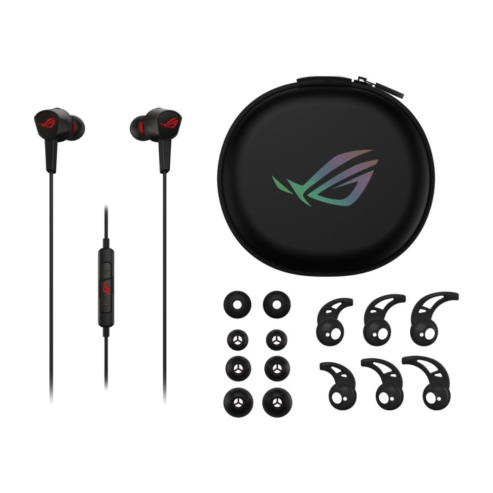 ASUS Écouteurs gaming intra-auriculaires filaires avec prise