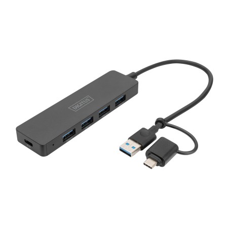 hub usb delgado de 4 puertos 3.0