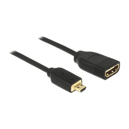 standard-micro-hdmi-adapterkabel, stecker auf buchse d/a 4k 0,2m 65687