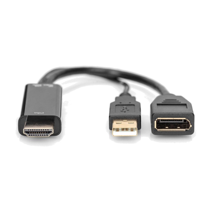 DIGITUS Adattatore convertitore da HDMI a DisplayPort 4K