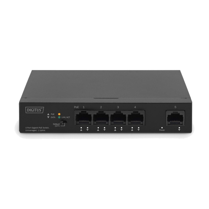 DIGITUS Switch de red 5 puertos PoE GIGABIT-60W 100156195