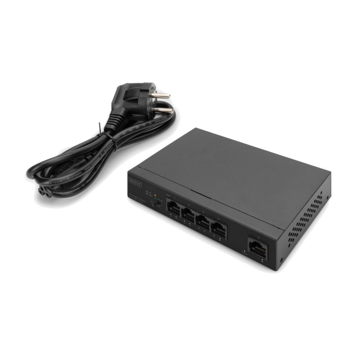 DIGITUS Switch de red 5 puertos PoE GIGABIT-60W 100156195