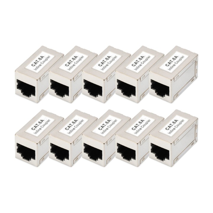 DIGITUS Coupleur keystone RJ45 blindé CAT6A 500MHZ 10 UDS