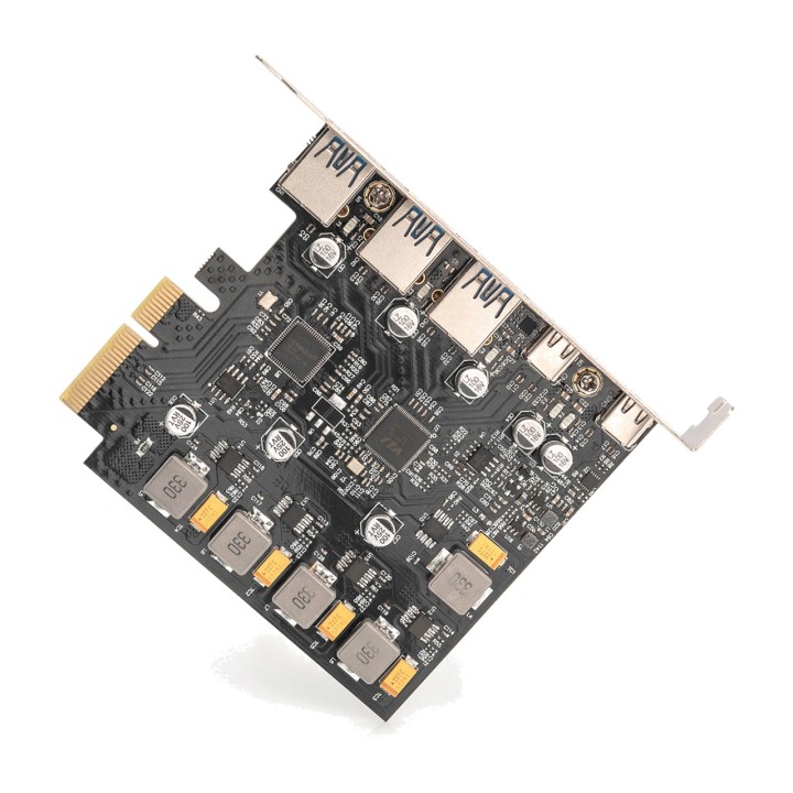 DIGITUS PCIe-Controllerkarte mit 5 USB-Anschlüssen X4 10GBPS