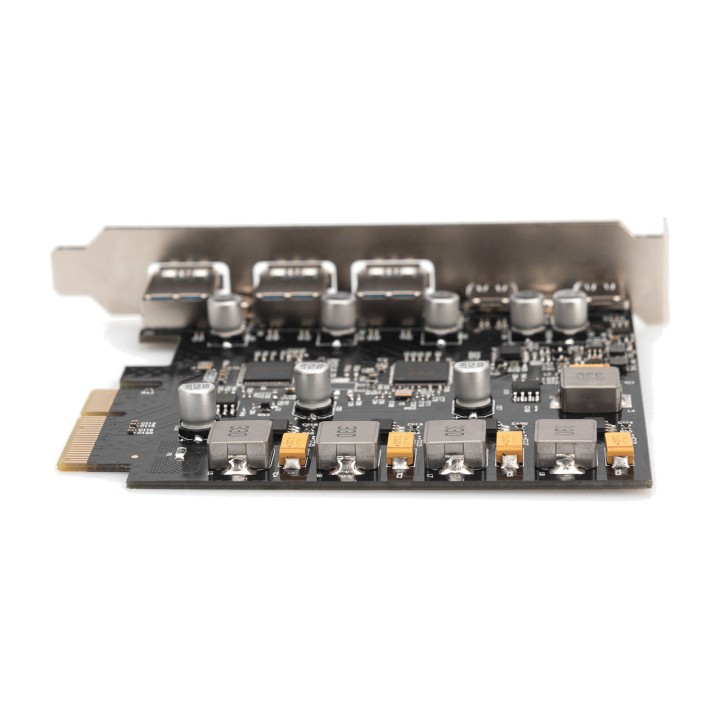 DIGITUS Tarjeta controladora PCIe con 5 puertos USB X4