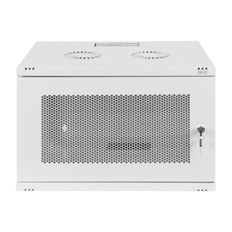 armadio rack da parete da assemblare con porta perforata soho 19" 7u 540x400mm