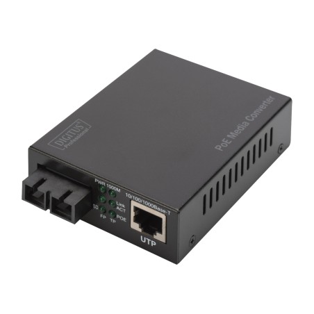 convertitore di media da rame a fibra ottica con poe gigabit-rj45/sc sm pse