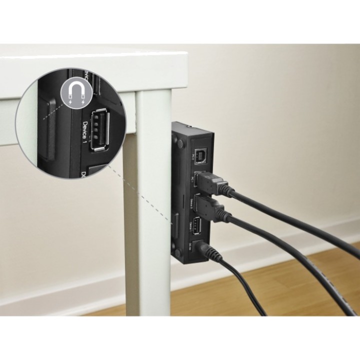 DELOCK USB-Switch zum Teilen von Peripheriegeräten zwischen