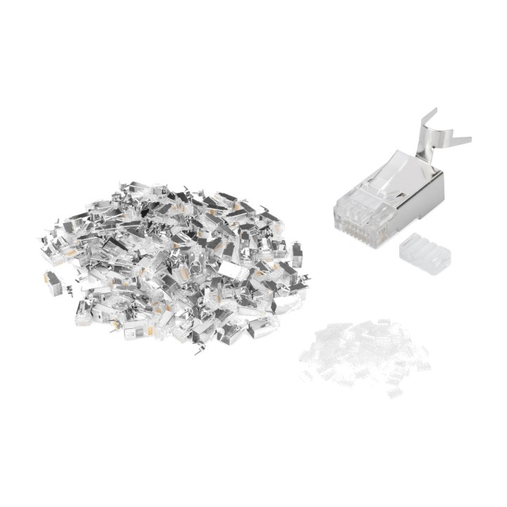 DIGITUS Conector modular RJ45 blindado para cable redondo