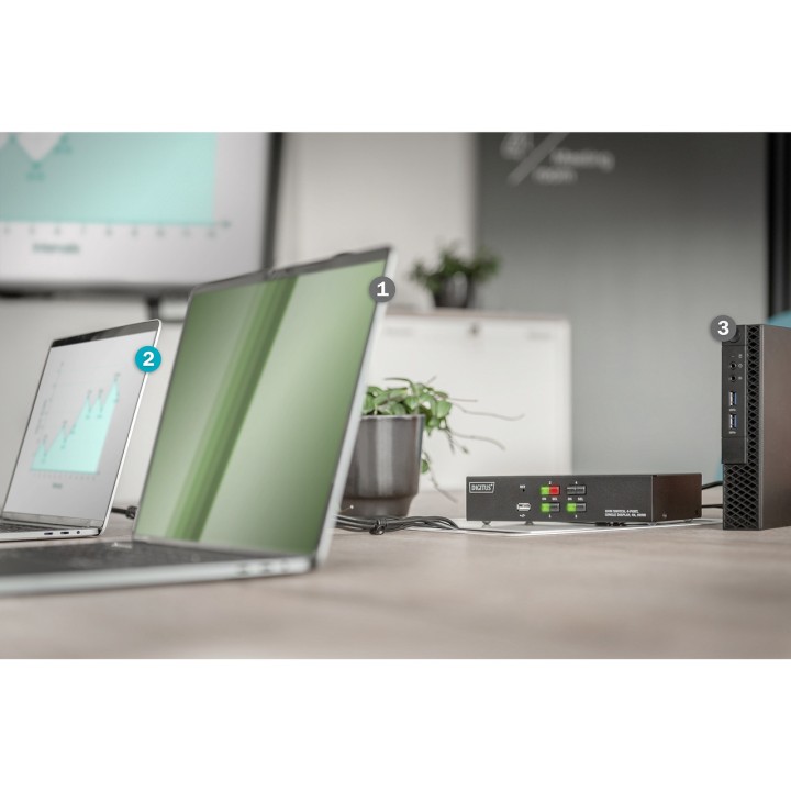 DIGITUS Commutateur KVM HDMI à 4 ports 4K 1809866