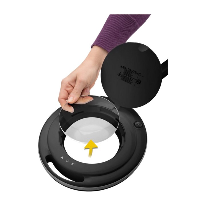 GOOBAY Lampada LED con lente d’ingrandimento e morsetto da