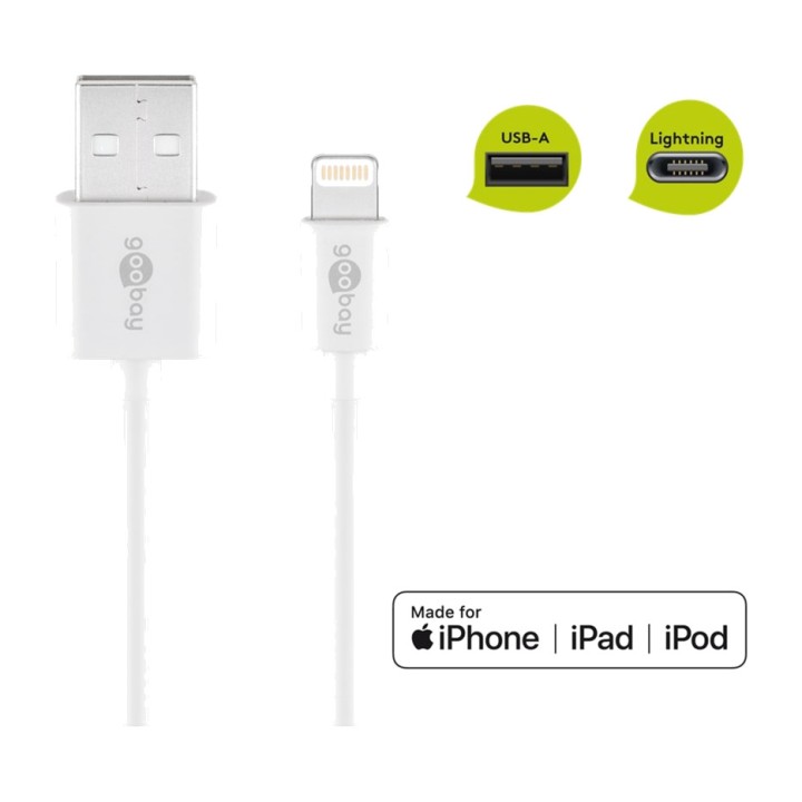 GOOBAY Lightning-auf-USB-A-Ladekabel 2.0 1M 54600 1785266