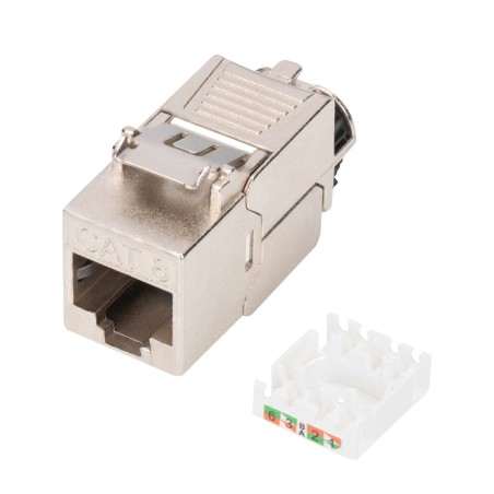 modulo keystone schermato senza attrezzi cat8.1 rj45