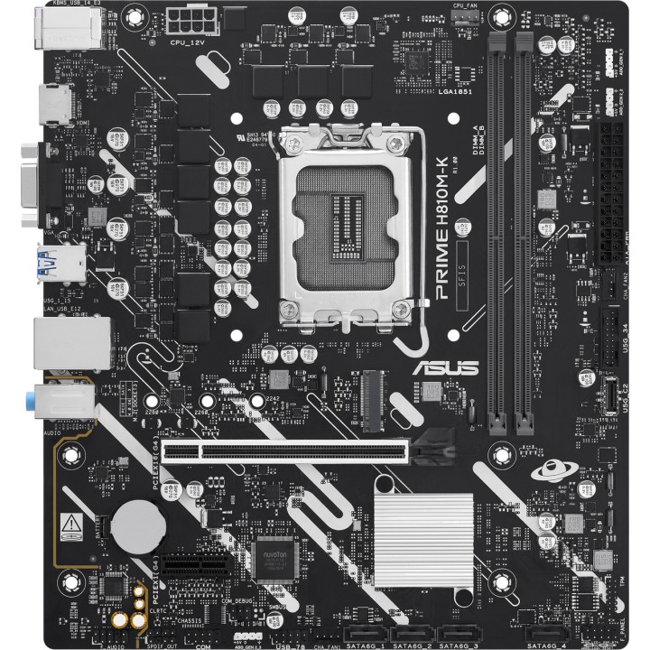 ASUS Micro-ATX-Mainboard für Intel PRIME H810M-K LGA1851