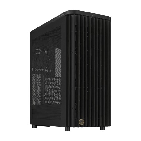 boîtier pc moyen tour atx avec façade en bois proart-pa401 wood mesh