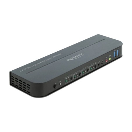 conmutador kvm de 4 puertos con audio displayport-hdmi 8k-usb 11484