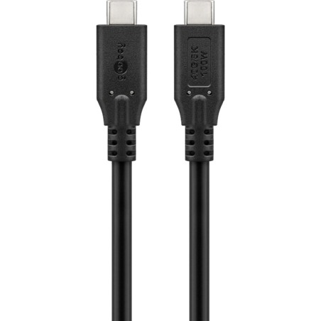 cable de datos, vídeo y carga usb4 usb-c/usb-c gen 3x2 40gbps pd 100w dp 2.1