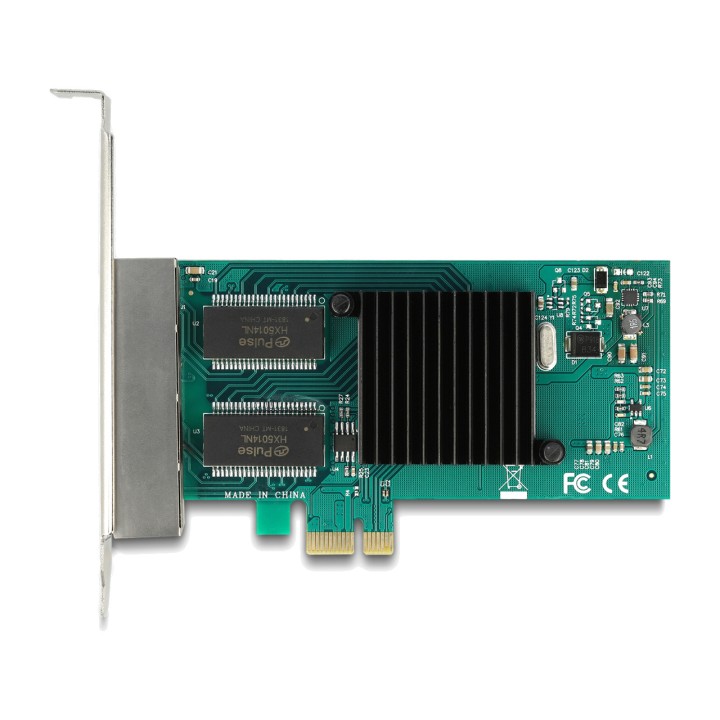 DELOCK Tarjeta de xarxa PCIe amb 4 ports RJ45 X1-GIGABIT