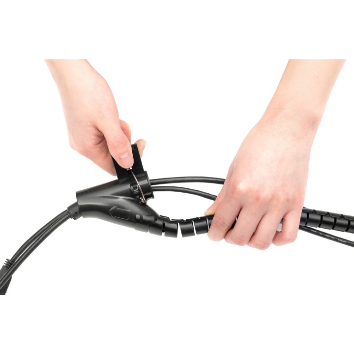 DIGITUS Organizzatore di cavi per scrivania e parete 5M
