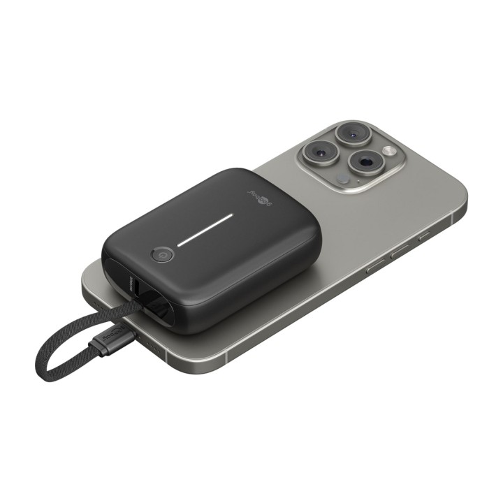 GOOBAY Batería externa con cable USB-C integrado 10000MAH