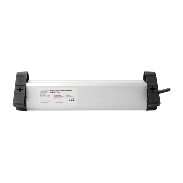 DIGITUS Ciabatta elettrica a 4 prese con interruttore e