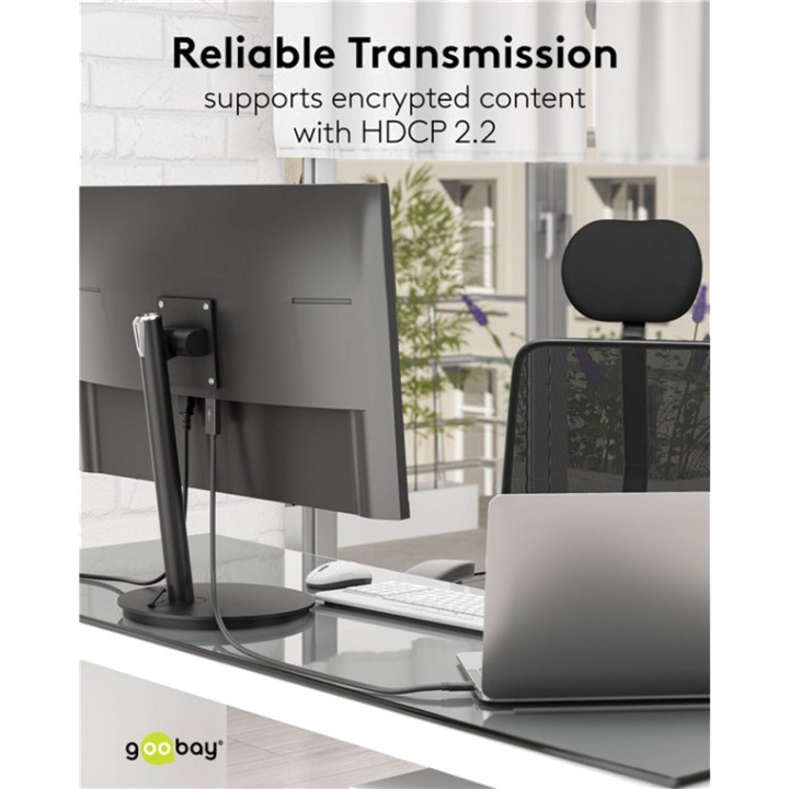 GOOBAY Cable adaptador USB-C a HDMI 4K 60HZ