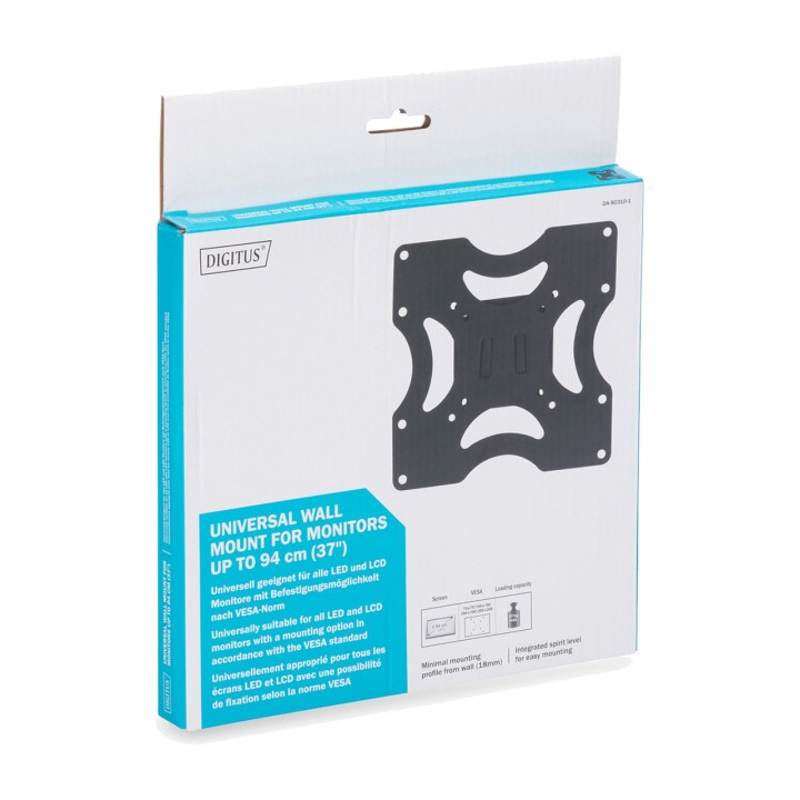 DIGITUS Fixed wall mount for TV and monitor 37" 37KG VESA