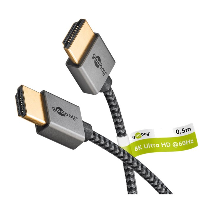 GOOBAY Cavo HDMI sottile High Speed con Ethernet PLUS 2.1 8K