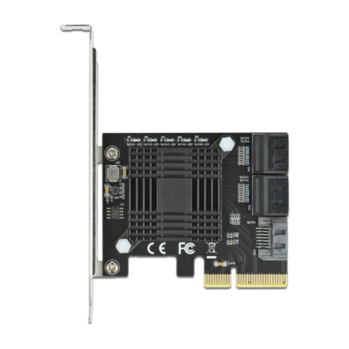 DELOCK Carte PCIe avec 5 ports SATA 3.0 X4 90498 1666100