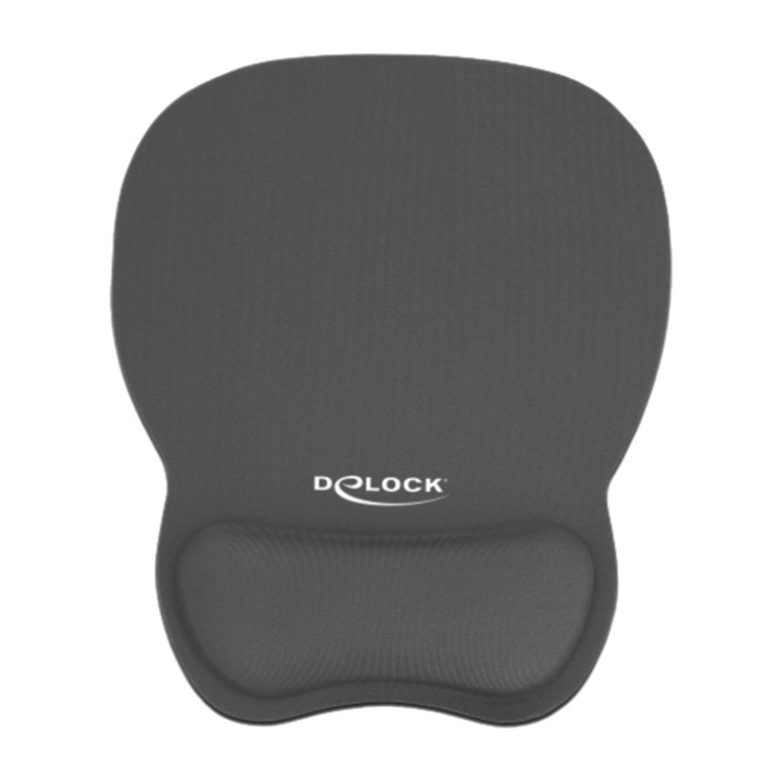 DELOCK Ergonomic mouse pad with gel wrist rest 245X206MM