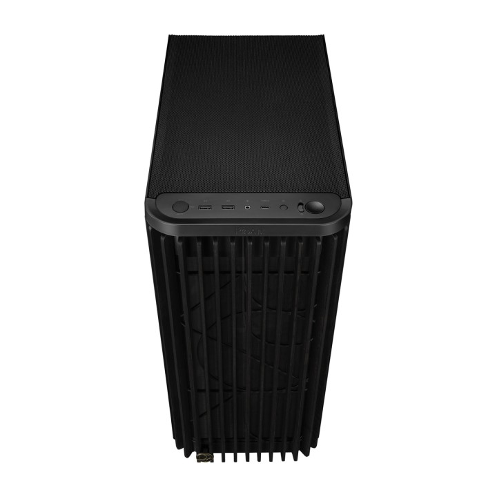 ASUS ATX mid-tower PC case with wood front panel
