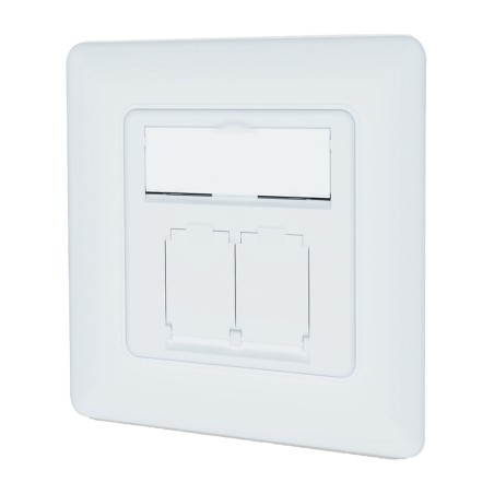 geschirmte 2-port-unterputz-datendose cat6a rj45 lsa
