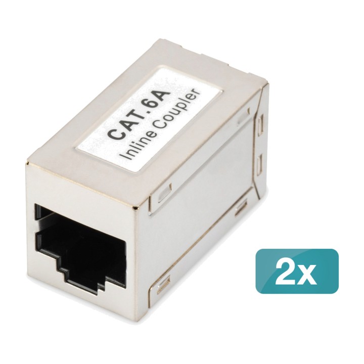 DIGITUS Acoplador de red RJ45 apantallado CAT6A DN-93905 2