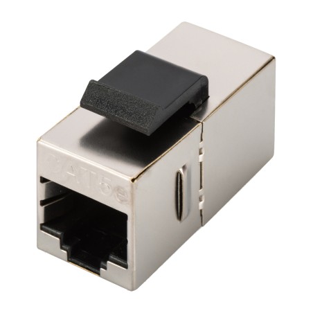 geschirmte rj45-doppelkupplung, buchse/buchse cat5e