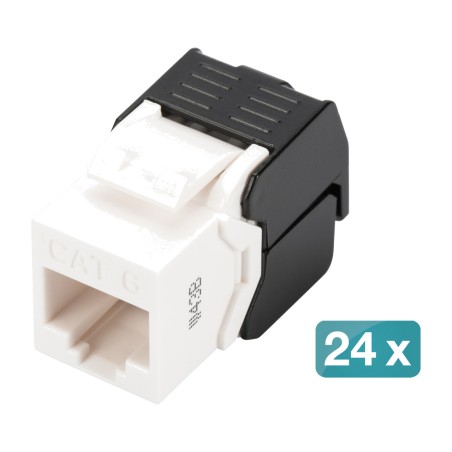 unshielded rj45 tool-free keystone module cat6 utp 24 uds