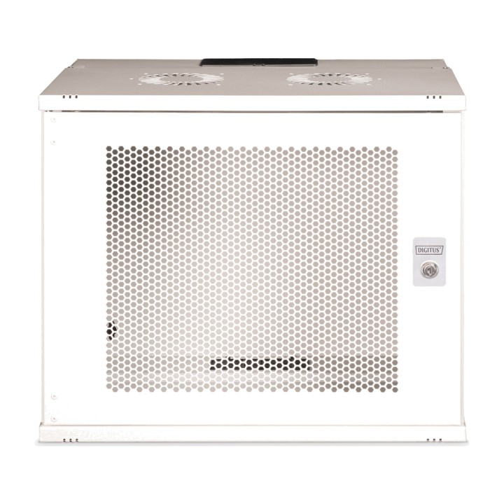 DIGITUS Wand-Rackschrank mit perforierter Tür SOHO PRO 19"