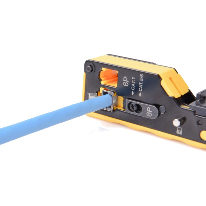 DIGITUS Pince à sertir modulaire traversante pour