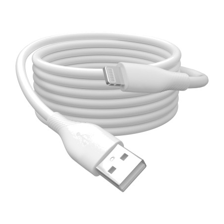 cable de silicona de carga y datos usb-a a lightning mfi