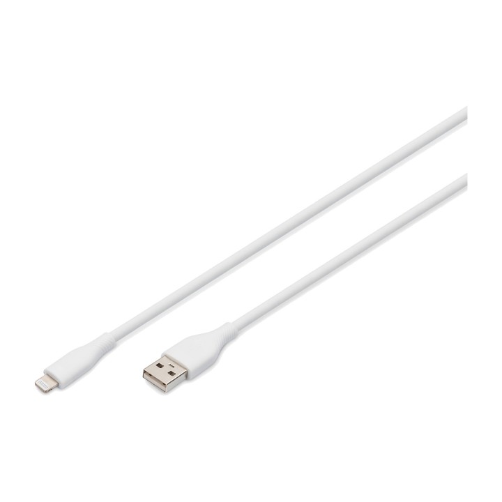DIGITUS Silicone charging and data cable USB-A A LIGHTNING