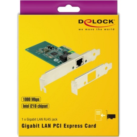 pcie gigabit network card 1x rj45 intel i210 x1 89942