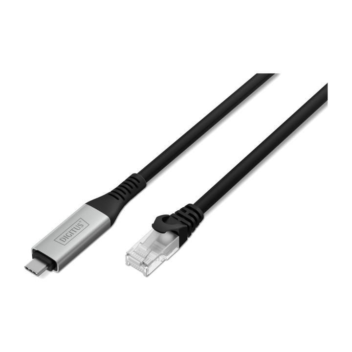 DIGITUS USB-C-auf-Ethernet-Adapterkabel RJ45 1GBPS CAT6A