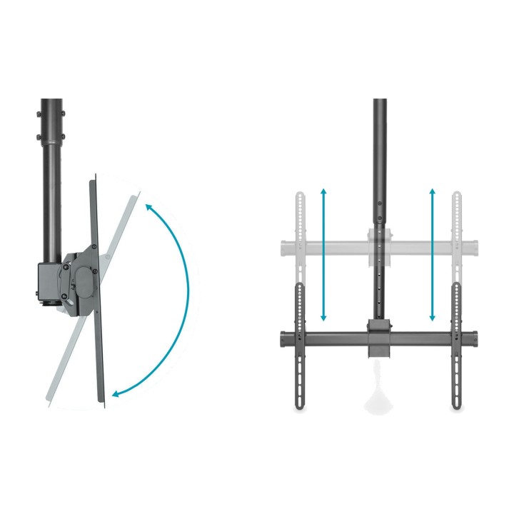 DIGITUS Telescopic ceiling TV mount 37-70" 50KG VESA 600X400