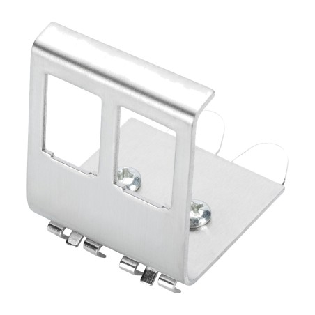 adattatore per guida din per moduli keystone 2-puertos