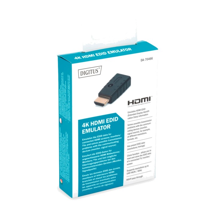 DIGITUS Adaptateur vidéo mâle-femelle HDMI 4K 1467457