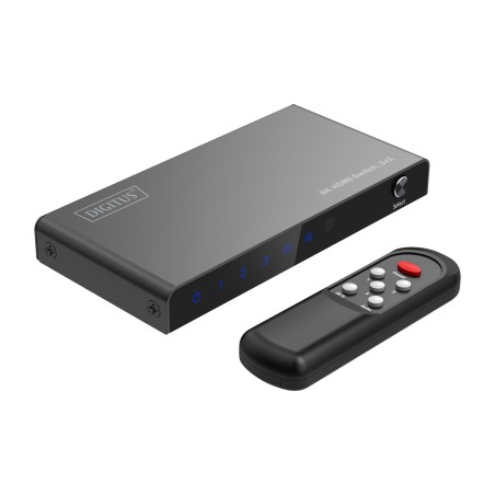 conmutador hdmi de 3 entradas y 1 salida con mando 8k 3x1