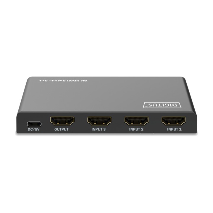 DIGITUS Switch HDMI a 3 ingressi e 1 uscita con telecomando